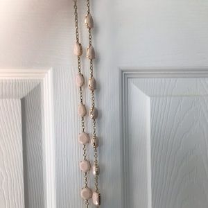 Kate Spade pink and gold 32 inch necklace
